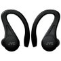 JVC HA-EC25T Auriculares True Wireless Deportivos Bluetooth 5.1 con Gancho, Autonomía 30h, Resistencia Agua IPX5, Control Táctil, Negro